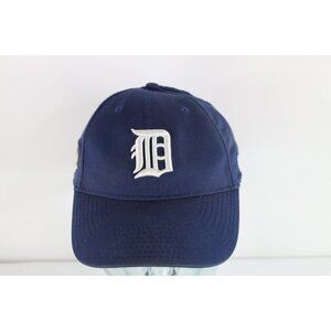 New Era Distressed Labatt Blue Beer Detroit Tigers Baseball Hat Cap Blue Cotton